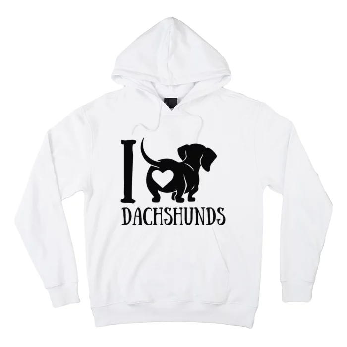 Dachshund Dad Mom Owner Lover Dog Paws Weiner I Love Dachs Hoodie