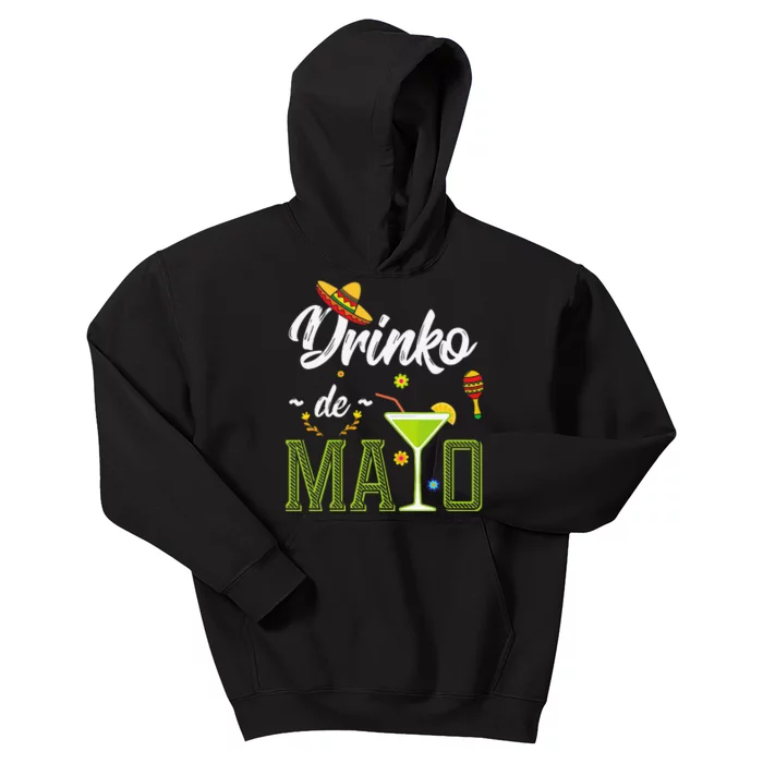 Drinko De Mayo Fiesta Mexican Party Kids Hoodie