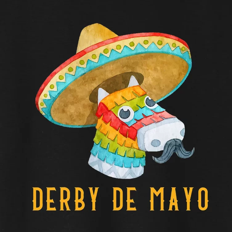 Derby de Mayo Kentucky Horse Race Mexican Women's Crop Top Tee