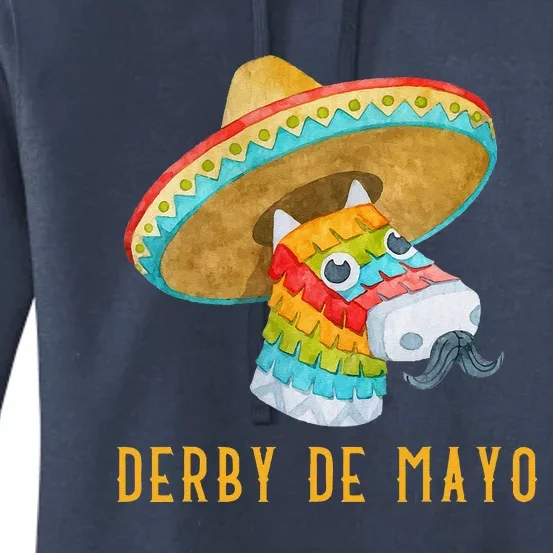 Derby De Mayo Kentucky Horse Race Mexico Pinata Mexican Women's Pullover Hoodie