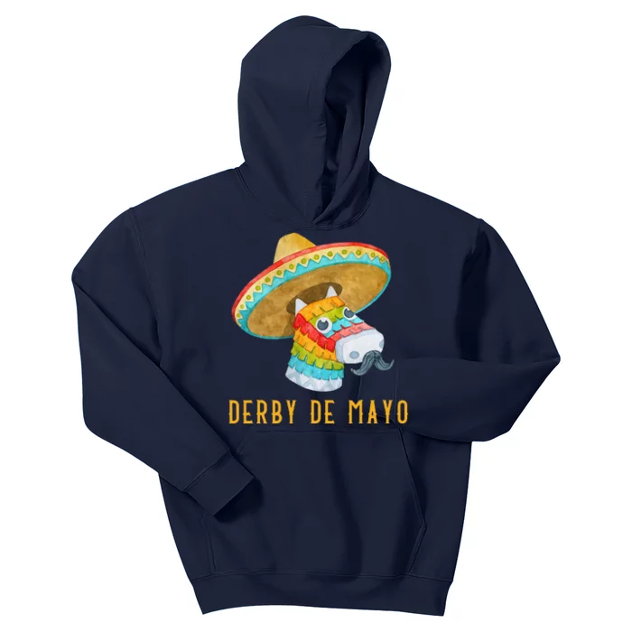 Derby De Mayo Kentucky Horse Race Mexico Pinata Mexican Kids Hoodie