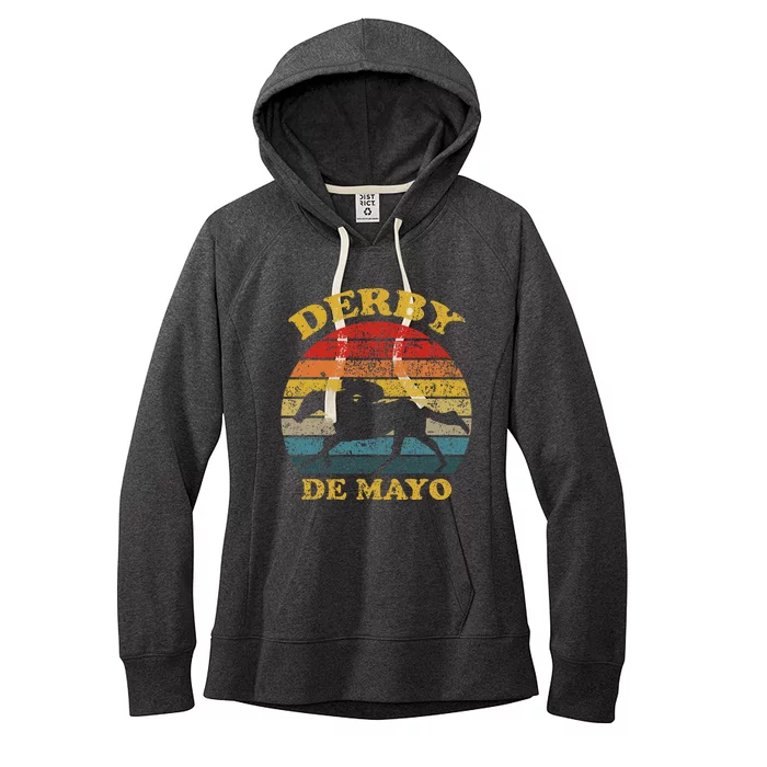 Derby De Mayo Party 2024 Lets Fiesta Horse Race Women's Fleece Hoodie