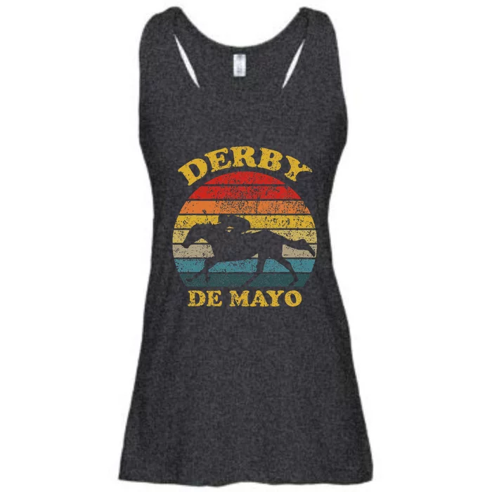 Derby De Mayo Party 2024 Lets Fiesta Horse Race Ladies Essential Flowy Tank