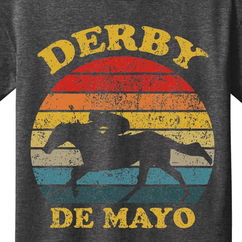 Derby De Mayo Party 2024 Lets Fiesta Horse Race Kids T-Shirt