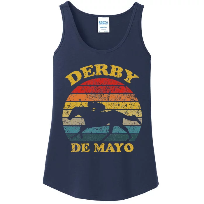 Derby De Mayo Party 2024 Lets Fiesta Horse Race Ladies Essential Tank