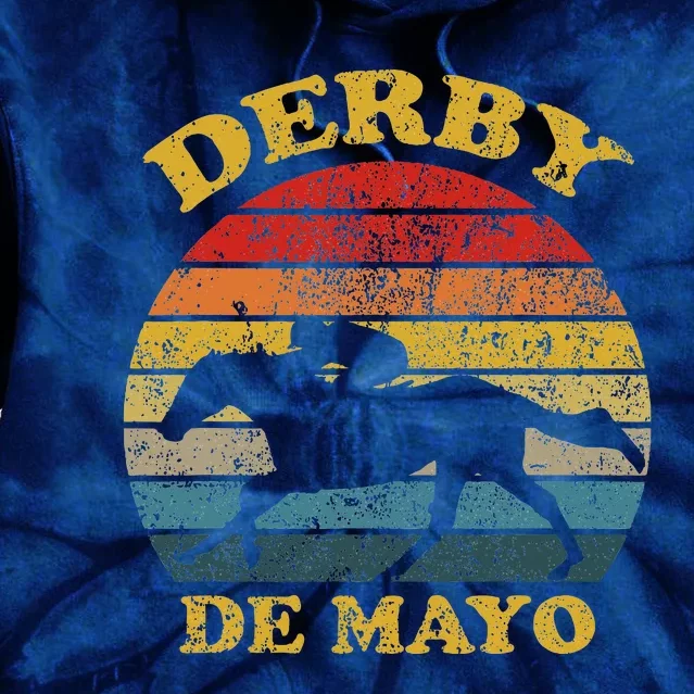 Derby De Mayo Party 2024 Lets Fiesta Horse Race Tie Dye Hoodie