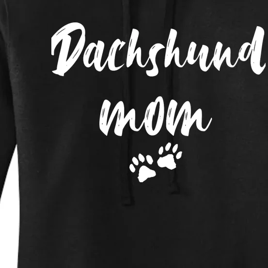 Dachshund Dog Mom Long Sleeve Women's Pullover Hoodie