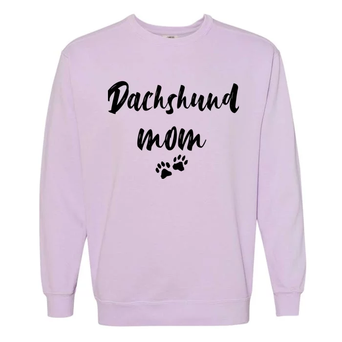 Dachshund Dog Mom Long Sleeve Garment-Dyed Sweatshirt