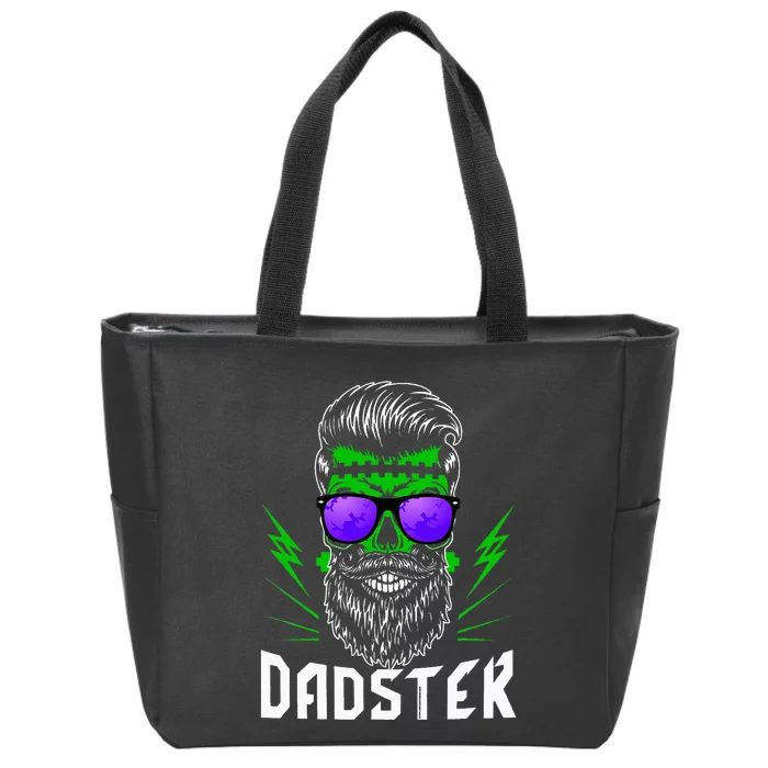 Dadster Dad Monster Halloween Costume Daddy Father Zip Tote Bag