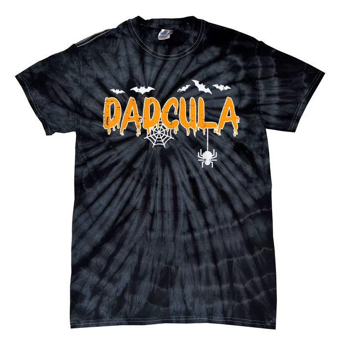 Dadcula Daddy Matching Family Halloween Costume Dad Tie-Dye T-Shirt