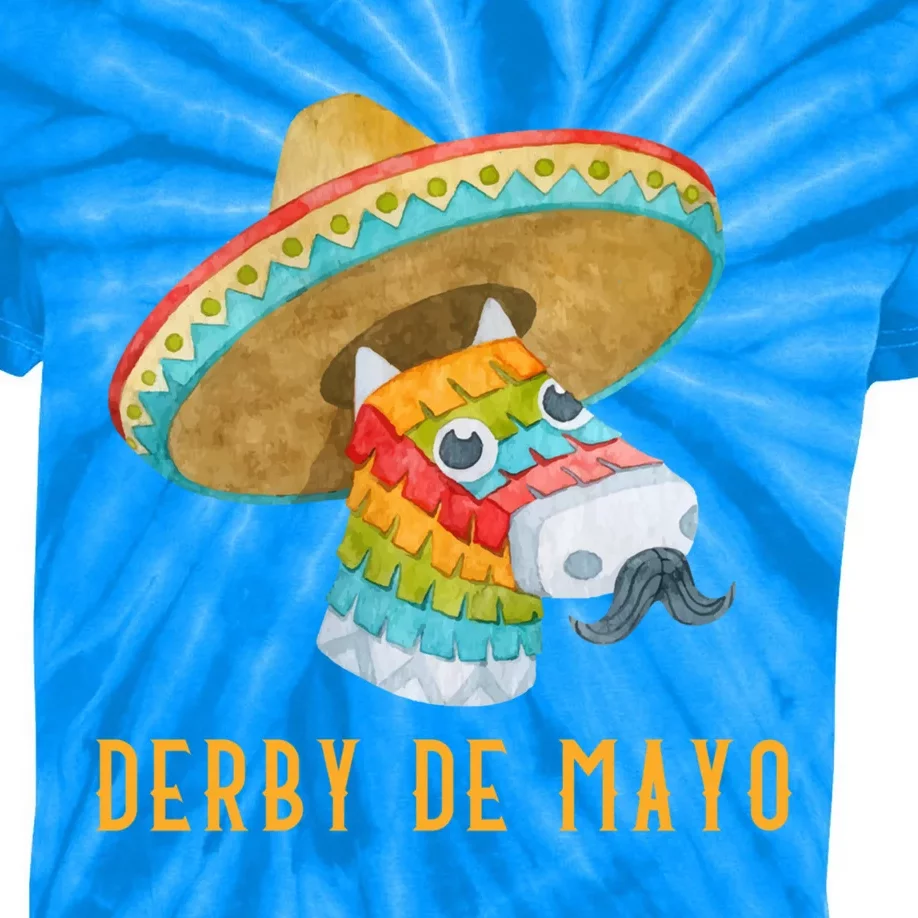 Derby De Mayo Kentucky Horse Race Mexico Pinata Mexican Meaningful Gift Kids Tie-Dye T-Shirt