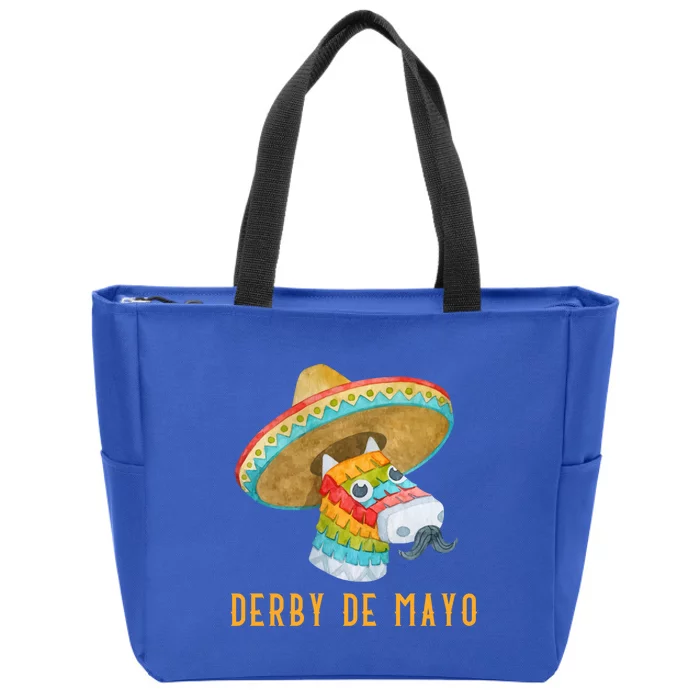 Derby De Mayo Kentucky Horse Race Mexico Pinata Mexican Meaningful Gift Zip Tote Bag