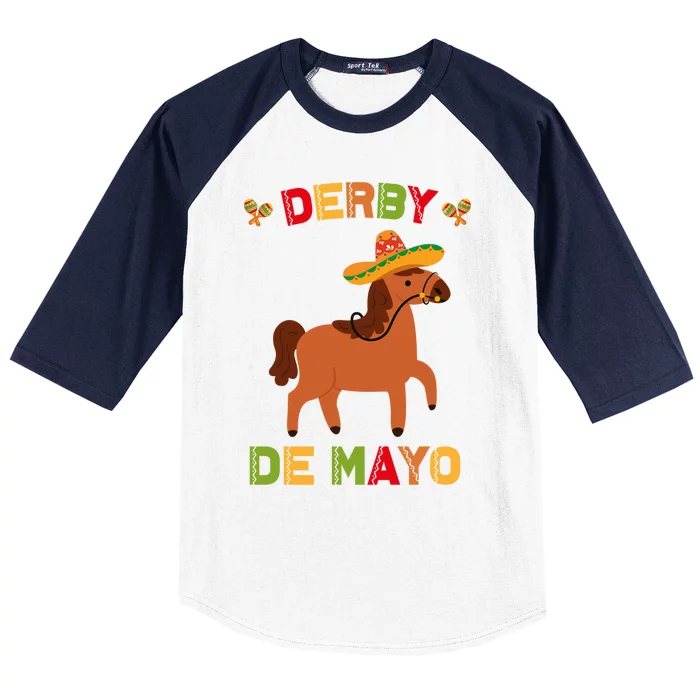 Derby De Mayo Great Gift Cinco De Derby Sanchez Race Kentucky Fun Cool Gift Baseball Sleeve Shirt