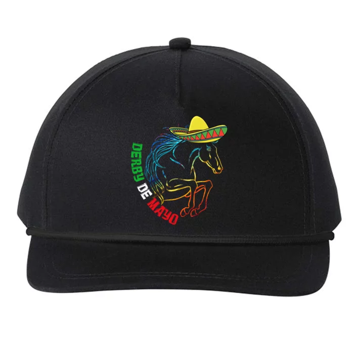 Derby De Mayo Gift Kentucky Horse Race Mexico Gift Snapback Five-Panel Rope Hat