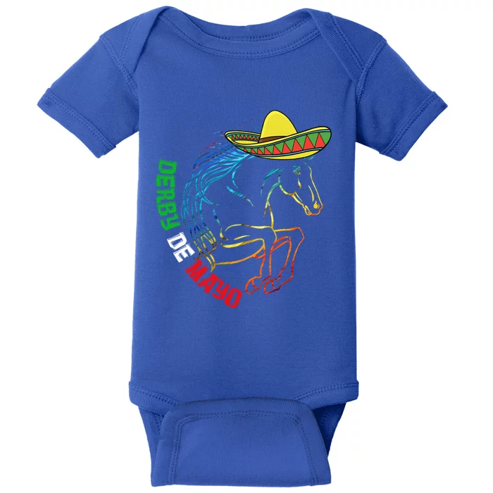 Derby De Mayo Gift Kentucky Horse Race Mexico Gift Baby Bodysuit