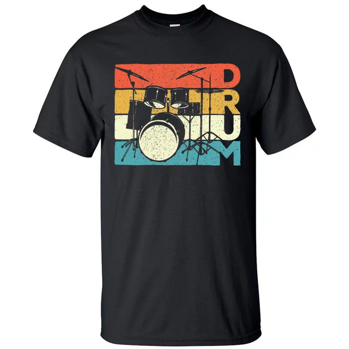 Drum Drummer Music Band Lover Percussion Tall T-Shirt