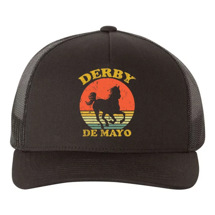 Derby De Mayo Party 2024 Lets Fiesta Horse Race Yupoong Adult 5-Panel Trucker Hat