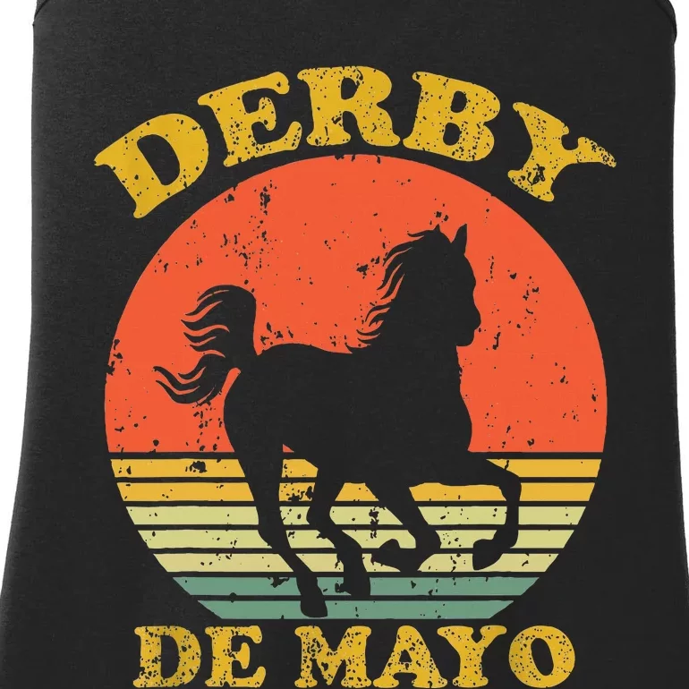 Derby De Mayo Party 2024 Lets Fiesta Horse Race Ladies Essential Tank