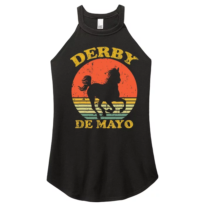 Derby De Mayo Party 2024 Lets Fiesta Horse Race Women’s Perfect Tri Rocker Tank