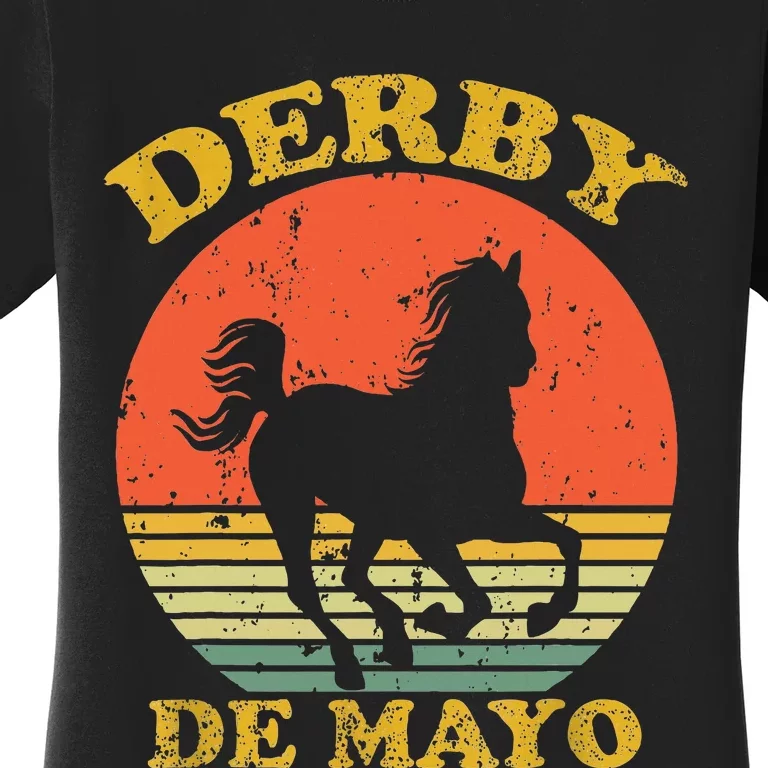 Derby De Mayo Party 2024 Lets Fiesta Horse Race Women's T-Shirt