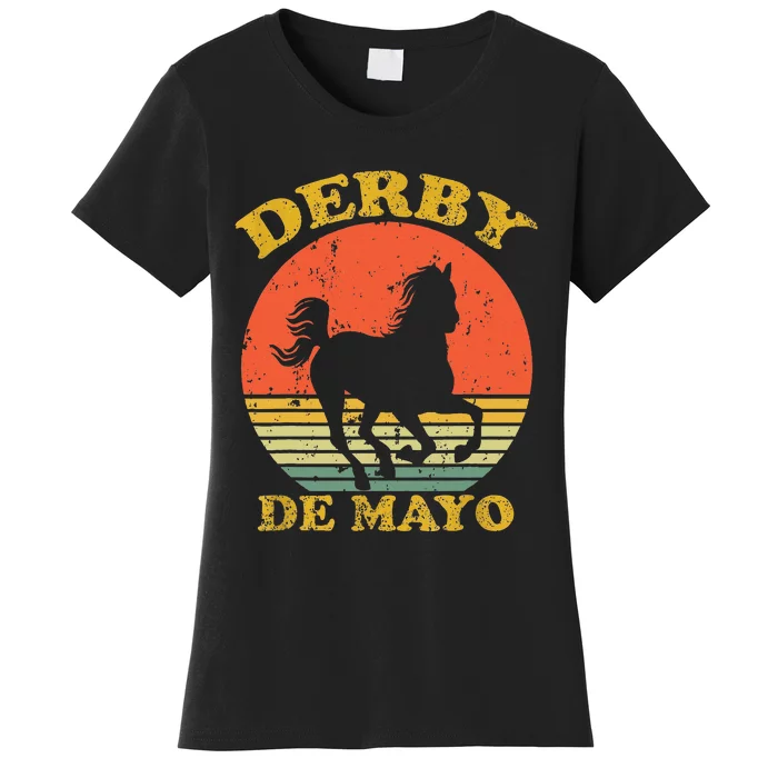 Derby De Mayo Party 2024 Lets Fiesta Horse Race Women's T-Shirt