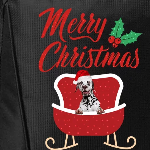 Dalmatian Dog Merry Christmas Design For The Holiday Season! City Backpack