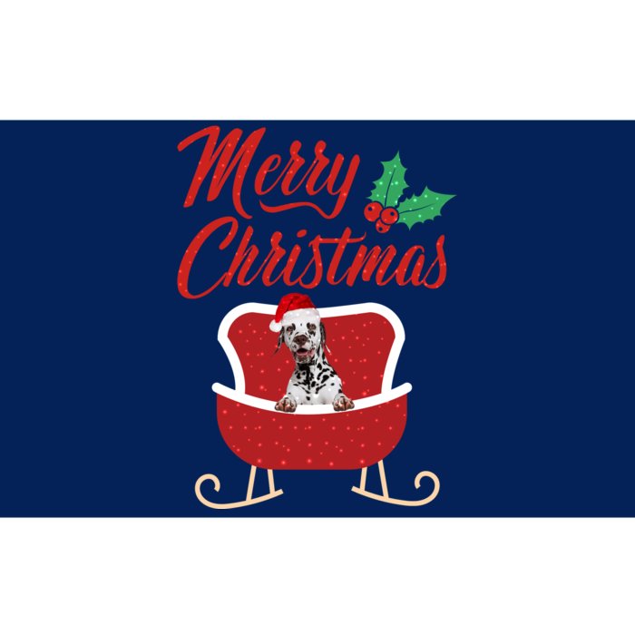 Dalmatian Dog Merry Christmas Design For The Holiday Season! Bumper Sticker