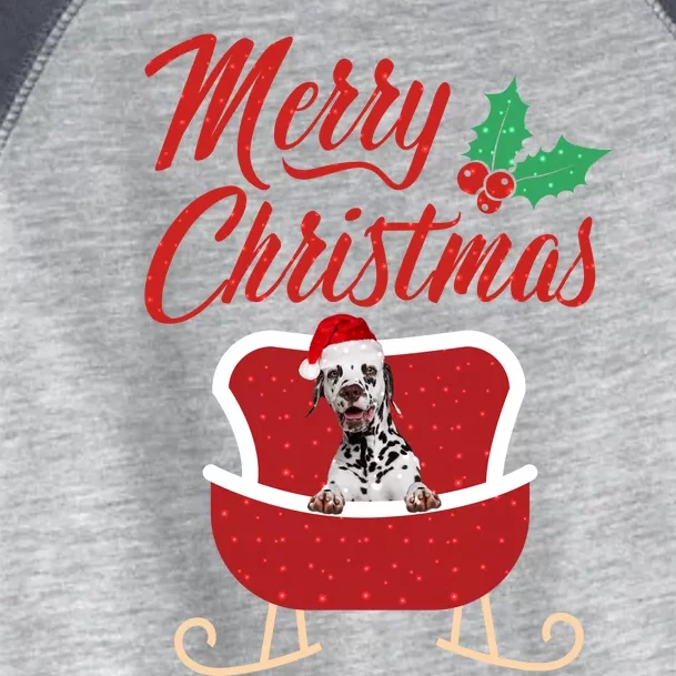 Dalmatian Dog Merry Christmas Design For The Holiday Season! Toddler Fine Jersey T-Shirt