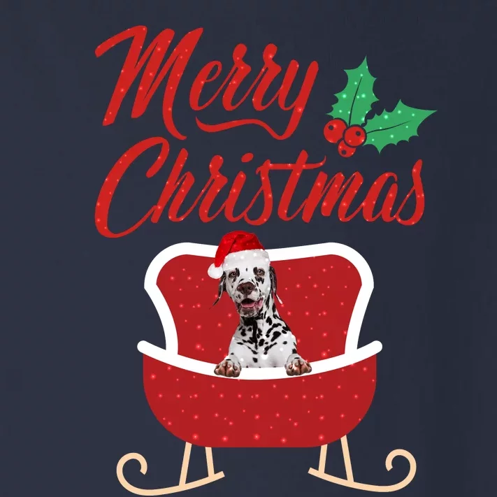 Dalmatian Dog Merry Christmas Design For The Holiday Season! Toddler Long Sleeve Shirt