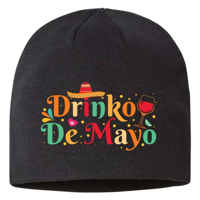 Drinko De Mayo Typography T 8 1/2in Sustainable Knit Beanie