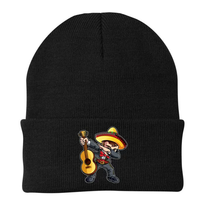 Dabbing Dab Mariachi Dad Mexican Sombrero Cinco De Mayo Daddy Fiesta Knit Cap Winter Beanie