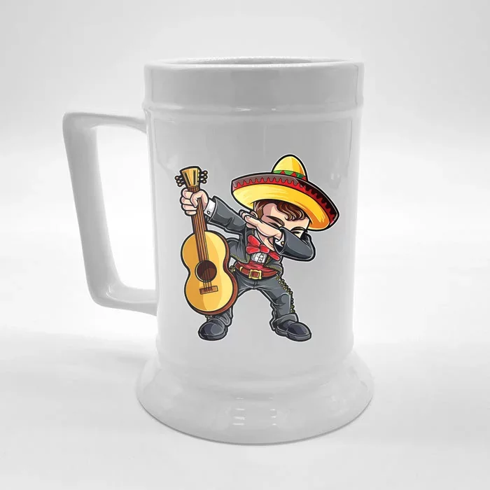 Dabbing Dab Mariachi Dad Mexican Sombrero Cinco De Mayo Daddy Fiesta Front & Back Beer Stein