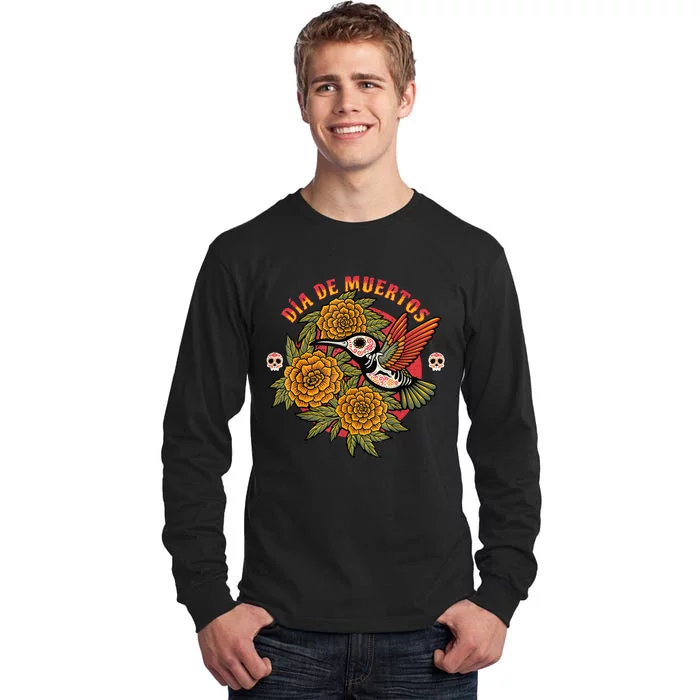 Dia De Muertos Hummingbird Tall Long Sleeve T-Shirt