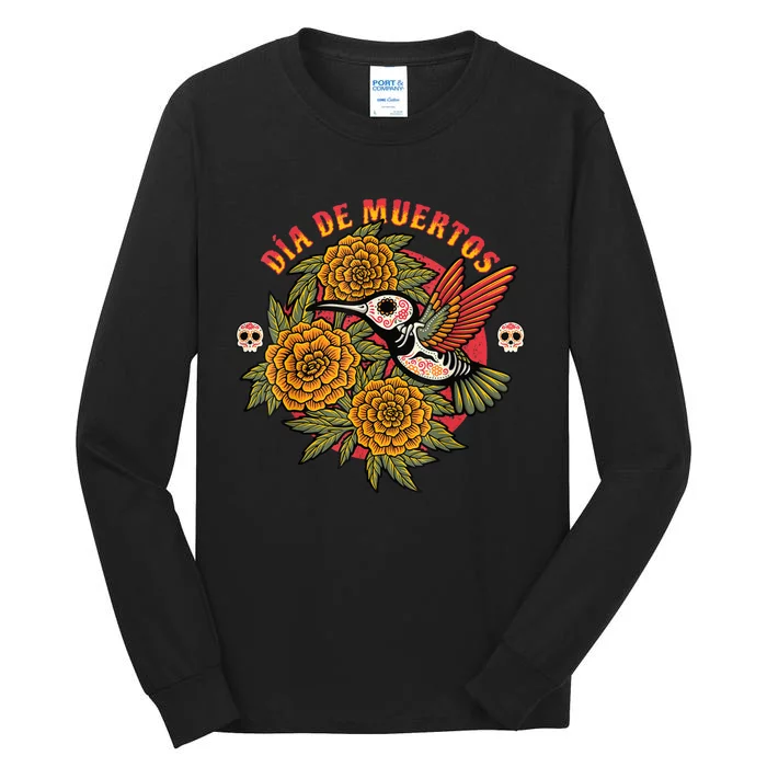 Dia De Muertos Hummingbird Tall Long Sleeve T-Shirt