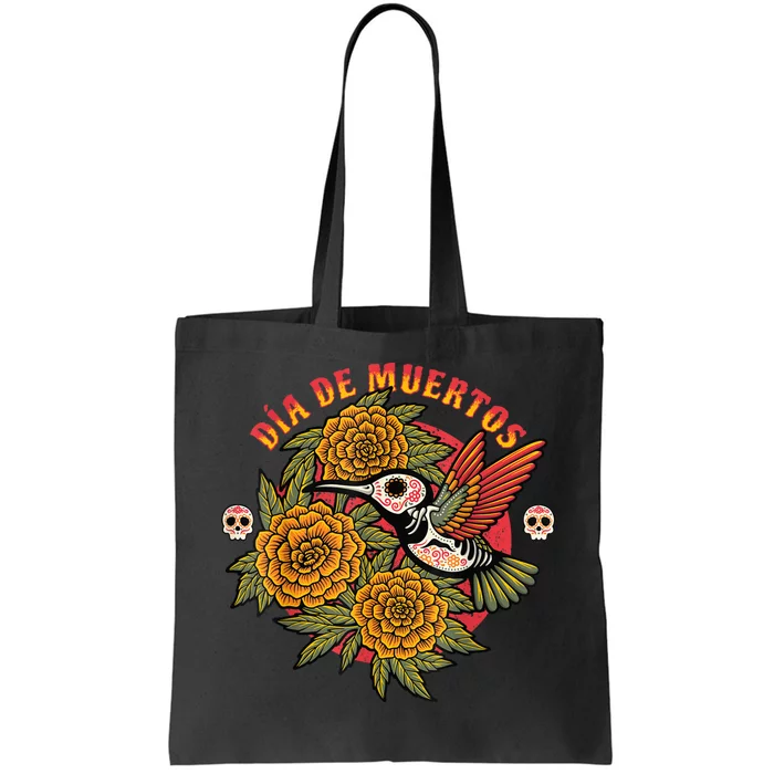 Dia De Muertos Hummingbird Tote Bag