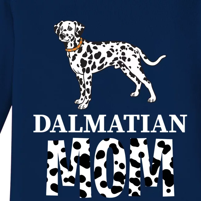 Dog Dalmatian Mom Cool Gift Baby Long Sleeve Bodysuit