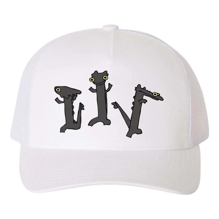 Dancing Dragon Meme Yupoong Adult 5-Panel Trucker Hat