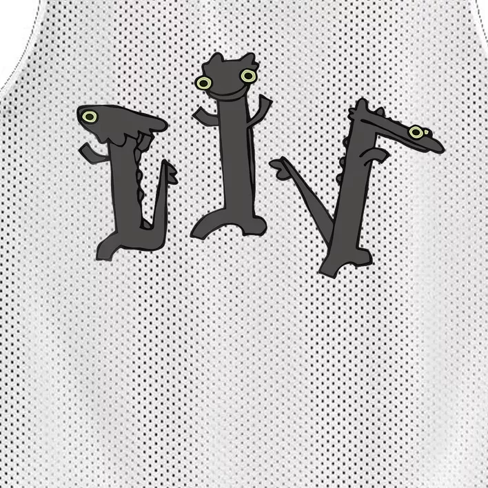 Dancing Dragon Meme Mesh Reversible Basketball Jersey Tank