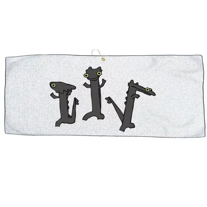 Dancing Dragon Meme Large Microfiber Waffle Golf Towel