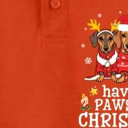 Dachshund Dogs Merry Mother Father Have A Pawsome Christmas Gift Dry Zone Grid Performance Polo