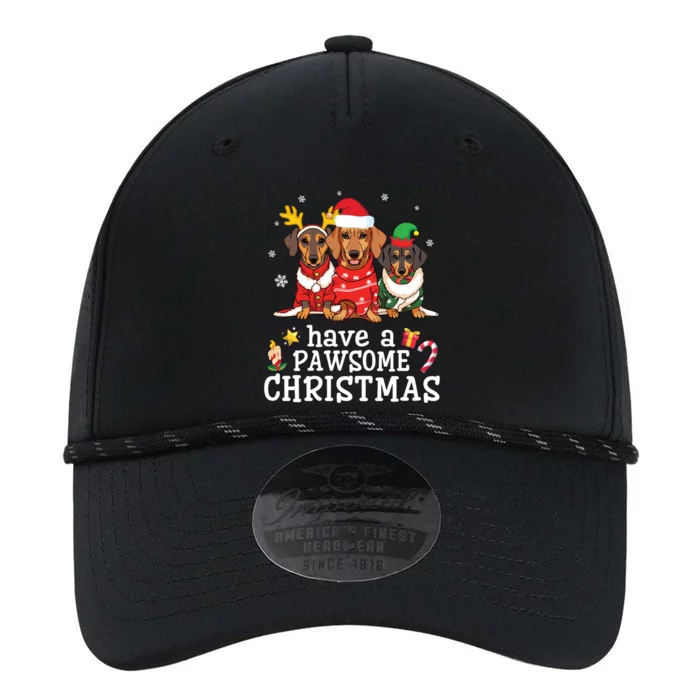 Dachshund Dogs Merry Mother Father Have A Pawsome Christmas Gift Performance The Dyno Cap