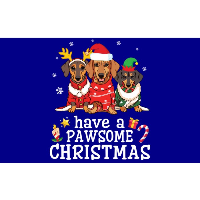 Dachshund Dogs Merry Mother Father Have A Pawsome Christmas Gift Bumper Sticker