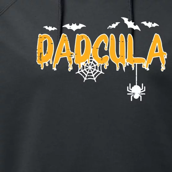 Dadcula Daddy Matching Family Halloween Costume Dad Performance Fleece Hoodie