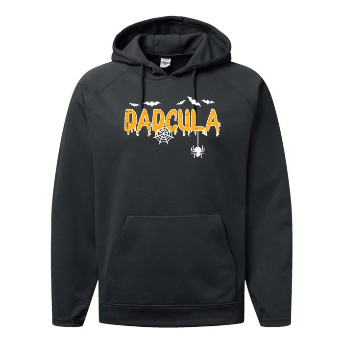 Dadcula Daddy Matching Family Halloween Costume Dad Performance Fleece Hoodie