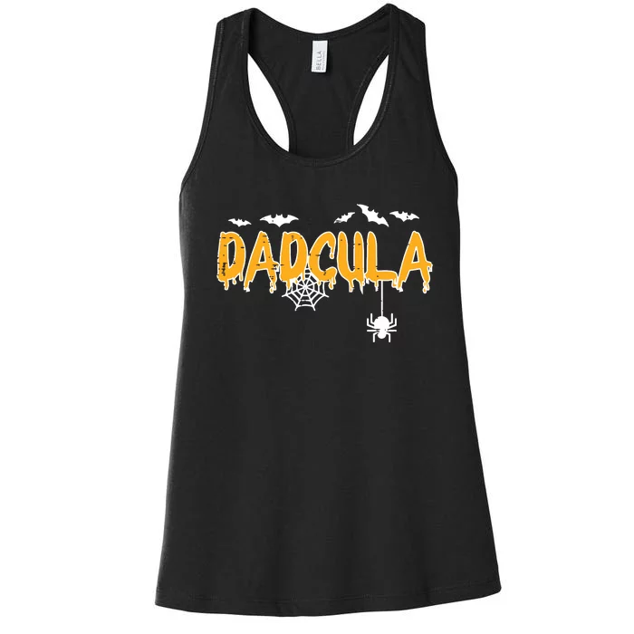 Dadcula Daddy Matching Family Halloween Costume Dad Women's Racerback Tank