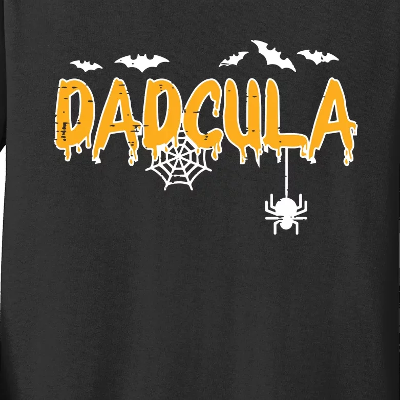 Dadcula Daddy Matching Family Halloween Costume Dad Kids Long Sleeve Shirt