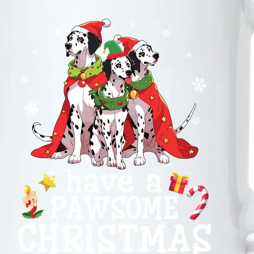 Dalmatian Dogs Merry Mother Father Have A Pawsome Christmas Gift Black Color Changing Mug