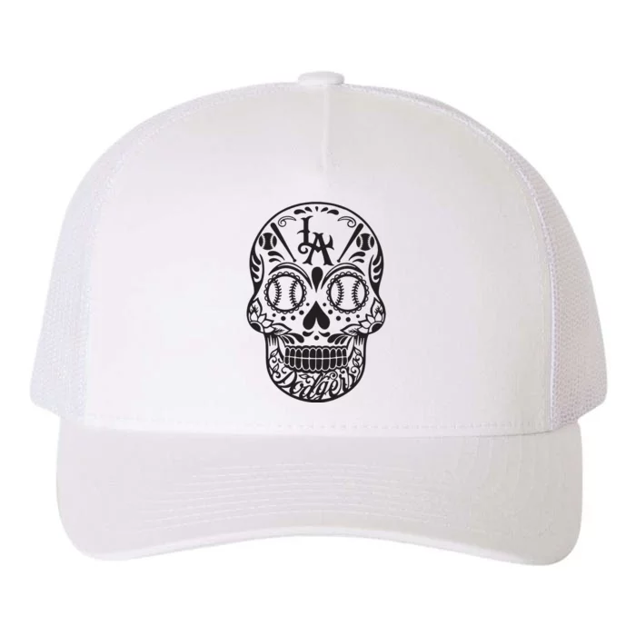 Dia De Muertos Sugar Yupoong Adult 5-Panel Trucker Hat