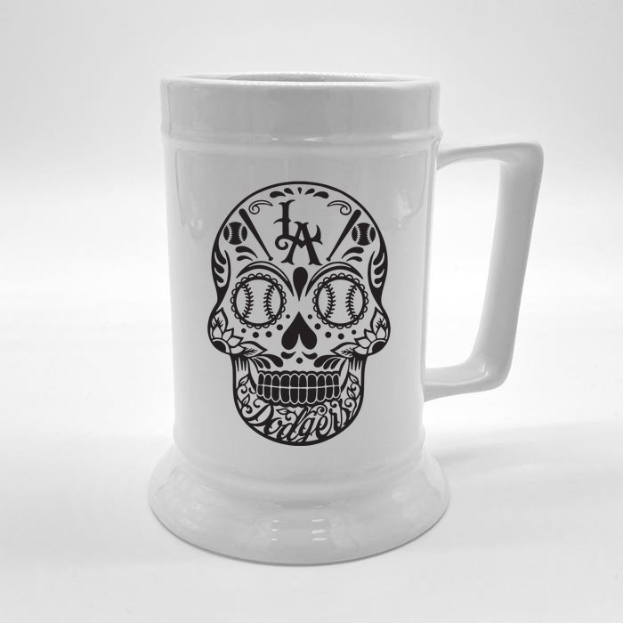 Dia De Muertos Sugar Front & Back Beer Stein