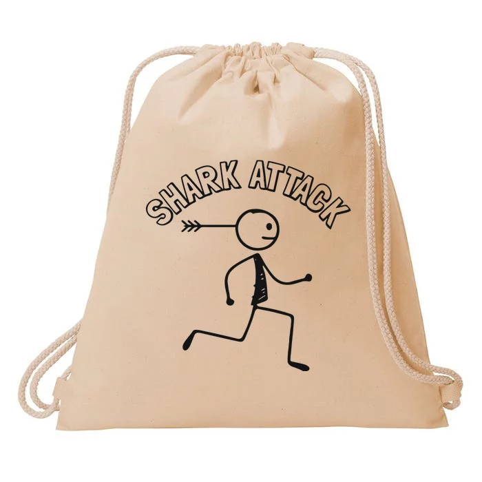 Drmattcarriker Dr Matt Carriker Wearing Shark Attack Drawstring Bag